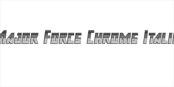 Major Force Chrome Italic Logo