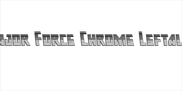 Major Force Chrome Leftalic Logo