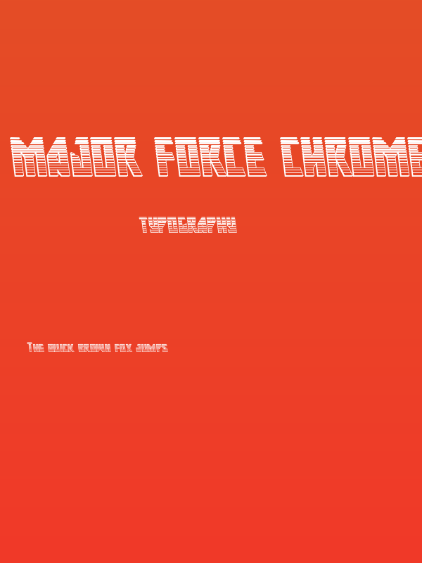 Major Force Chrome Leftalic Poster