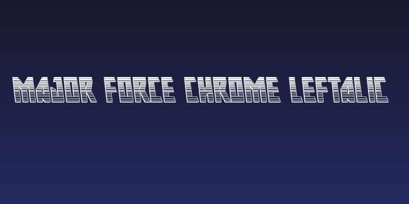 Major Force Chrome Leftalic Social Header