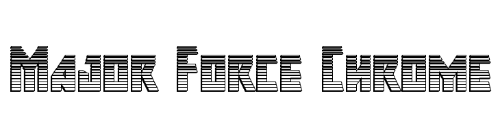 Major Force Chrome  免费字体下载