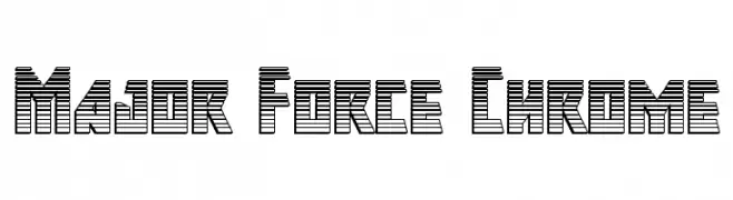Major Force Chrome  Frei Schriftart Herunterladen