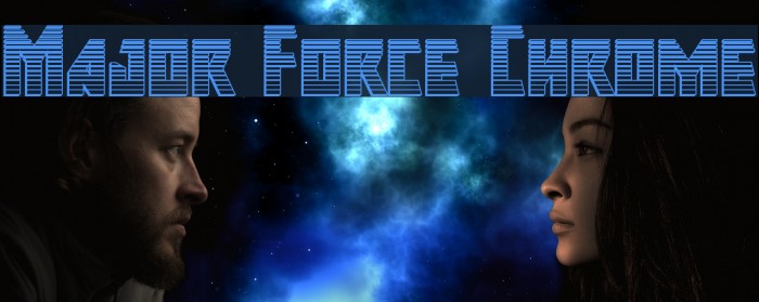 Major Force Chrome Font examples