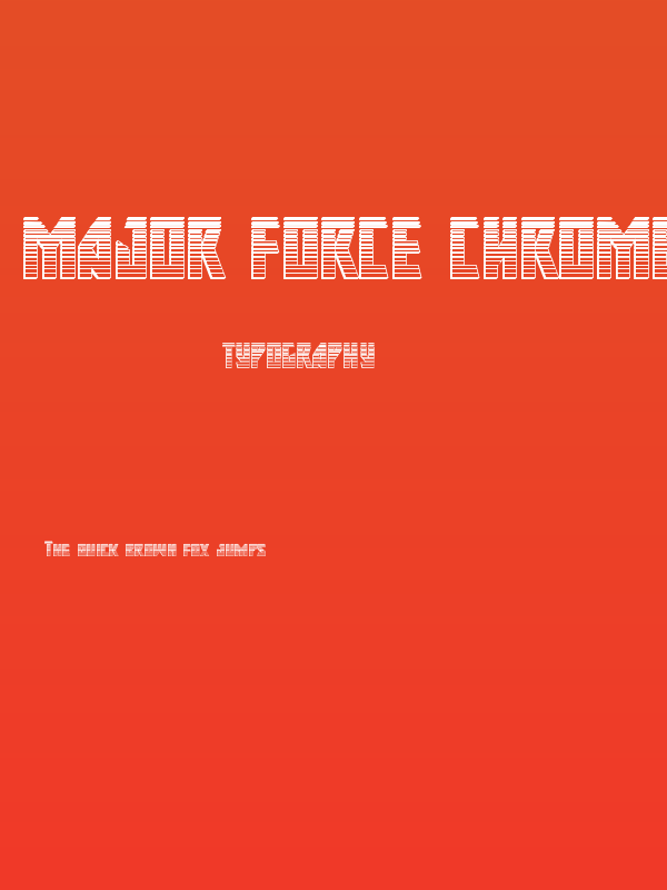 Major Force Chrome Poster