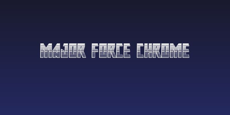 Major Force Chrome Social Header