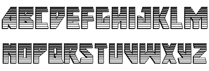 Major Force Chrome Font LOWERCASE
