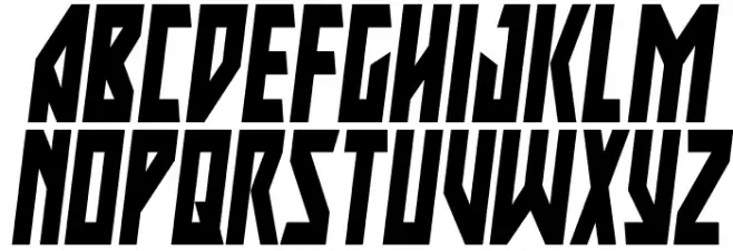 Major Force Condensed Italic Schriftart Groß