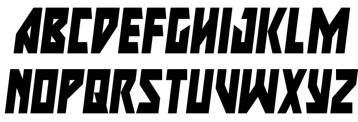 Major Force Condensed Italic Font LOWERCASE