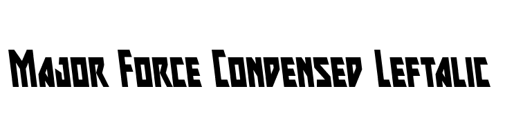 Major Force Condensed Leftalic  Fuentes Gratis Descargar