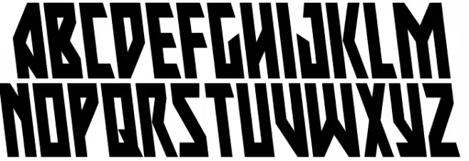 Major Force Condensed Leftalic Caratteri MAIUSCOLE