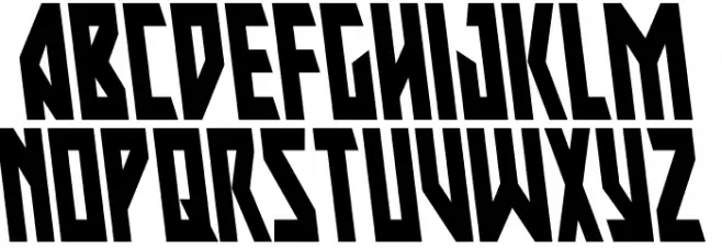 Major Force Condensed Leftalic Schriftart Groß