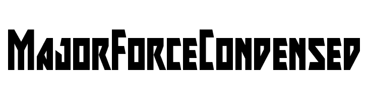 Major Force Condensed  Frei Schriftart Herunterladen