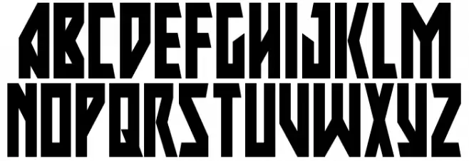 Major Force Condensed Schriftart Groß