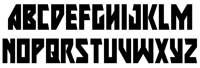 Major Force Condensed Font LOWERCASE