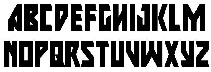 Major Force Condensed Font LOWERCASE