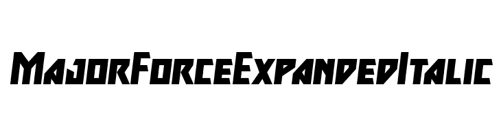 Major Force Expanded Italic  免费字体下载