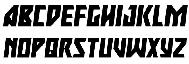 Major Force Expanded Italic Polices MAJUSCULES