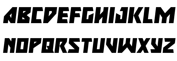 Major Force Expanded Italic Font LOWERCASE