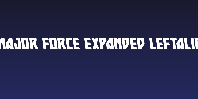 Major Force Expanded Leftalic Social Header