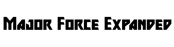 Major Force Expanded  フリーフォントのダウンロード