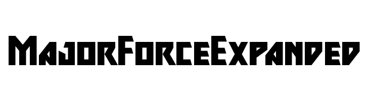 Major Force Expanded  フリーフォントのダウンロード