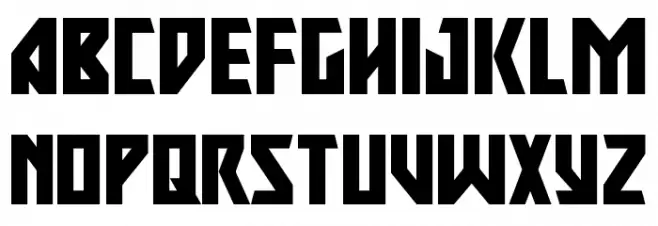 Major Force Expanded Schriftart Groß