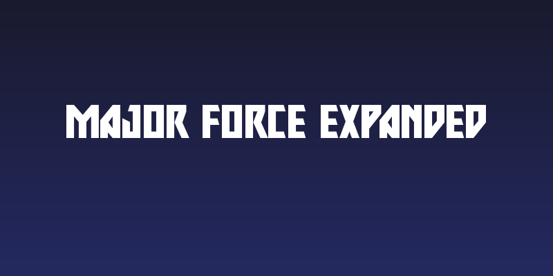 Major Force Expanded Social Header