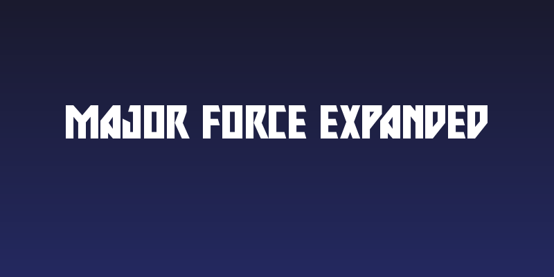 Major Force Expanded Social Header