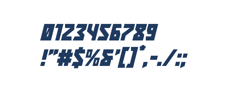 Major Force Extra-Italic Other Characters