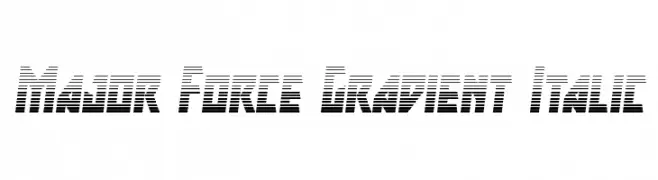 Major Force Gradient Italic  Frei Schriftart Herunterladen