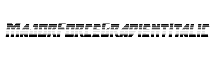 Major Force Gradient Italic  Free Fonts Download
