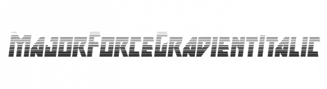 Major Force Gradient Italic  Скачать бесплатные шрифты
