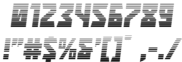 Major Force Gradient Italic Font OTHER CHARS