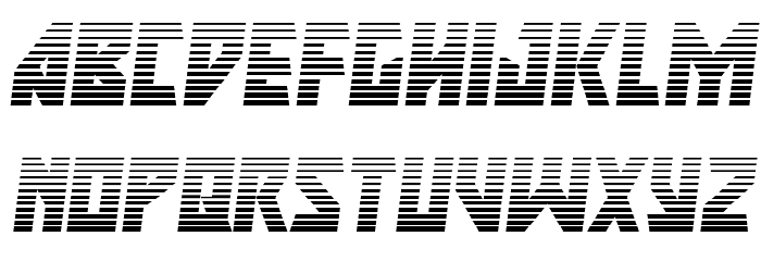 Major Force Gradient Italic Font LOWERCASE