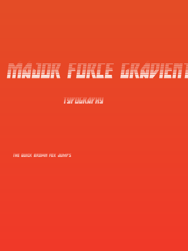 Major Force Gradient Italic Poster