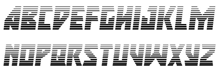 Major Force Gradient Italic Font LOWERCASE