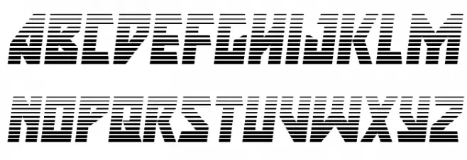 Major Force Gradient Italic फ़ॉन्ट लोअरकेस