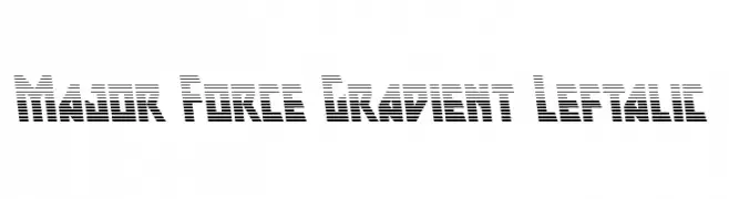 Major Force Gradient Leftalic  Frei Schriftart Herunterladen