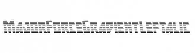 Major Force Gradient Leftalic  Frei Schriftart Herunterladen