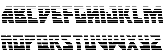 Major Force Gradient Leftalic Font LOWERCASE
