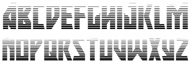 Major Force Gradient Font Litere mari