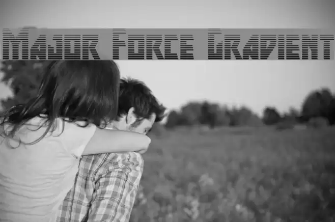 Major Force Gradient Font examples