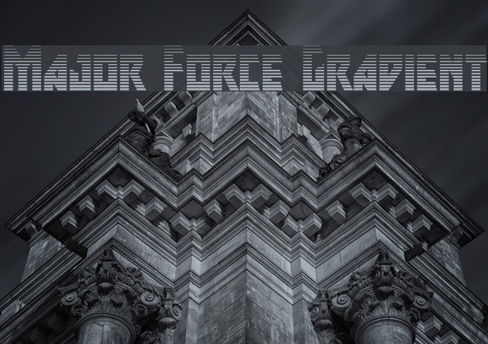 Major Force Gradient Font examples