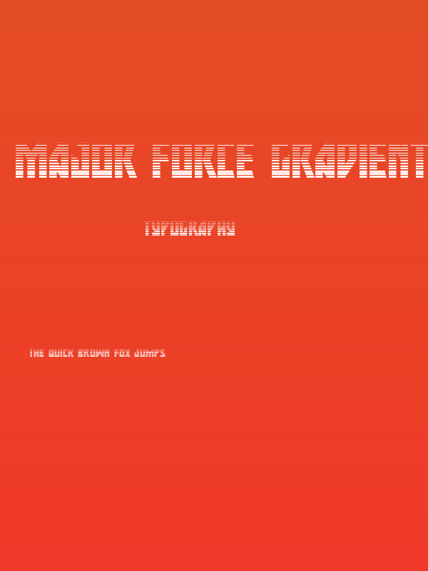 Major Force Gradient Poster