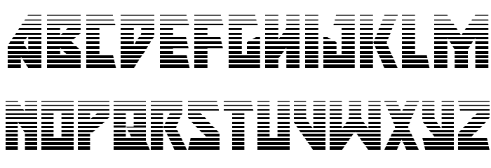 Major Force Gradient Font LOWERCASE