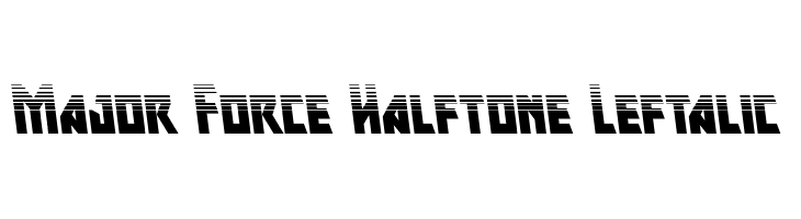 Major Force Halftone Leftalic  नि: शुल्क फ़ॉन्ट्स डाउनलोड