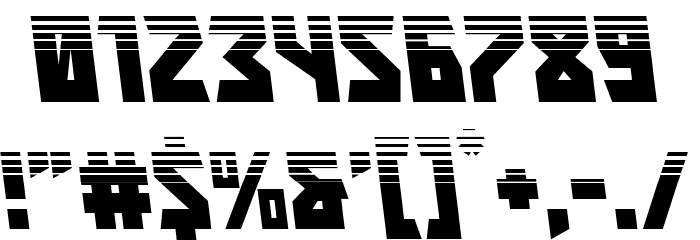 Major Force Halftone Leftalic Font OTHER CHARS