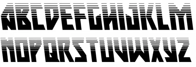 Major Force Halftone Leftalic خط أحرف كبيرة