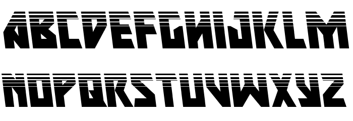 Major Force Halftone Leftalic Font LOWERCASE