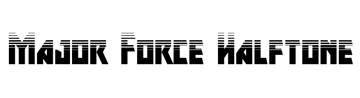 Major Force Halftone  لخطوط تنزيل